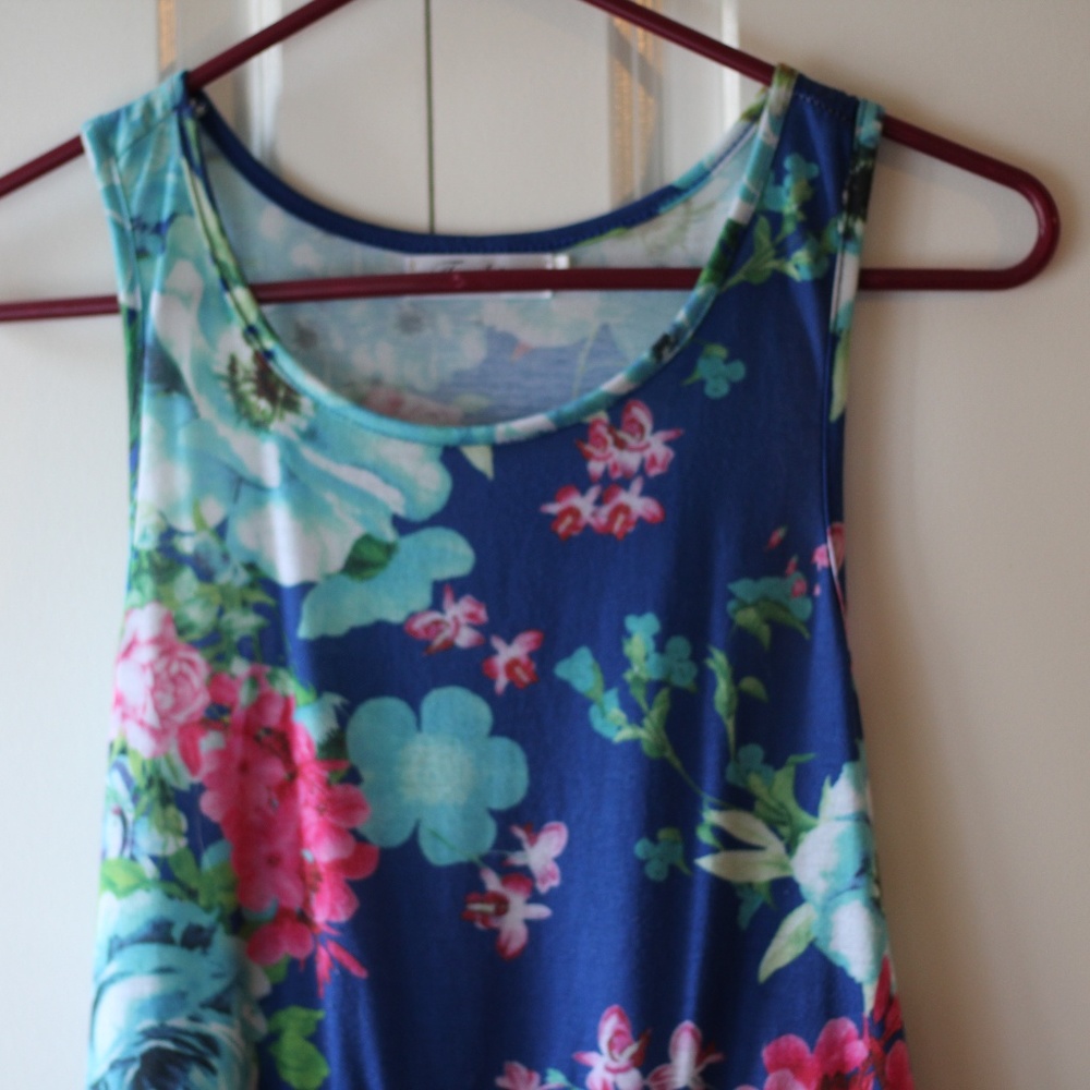 Flower Print Maxi Dress